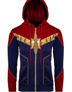 Captain Marvel Brie Larson Hoodie Jacket Captain Marvel Brie Larson Hoodie Jacket
